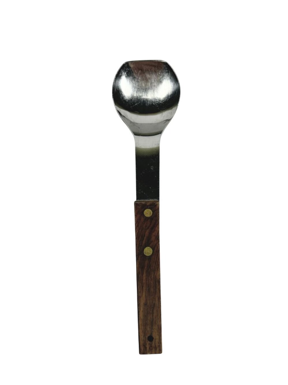 Vtg Vernco Ice Cream Spade Spoon Scoop Stainless w/ Wood Handle Japan Vernon Co